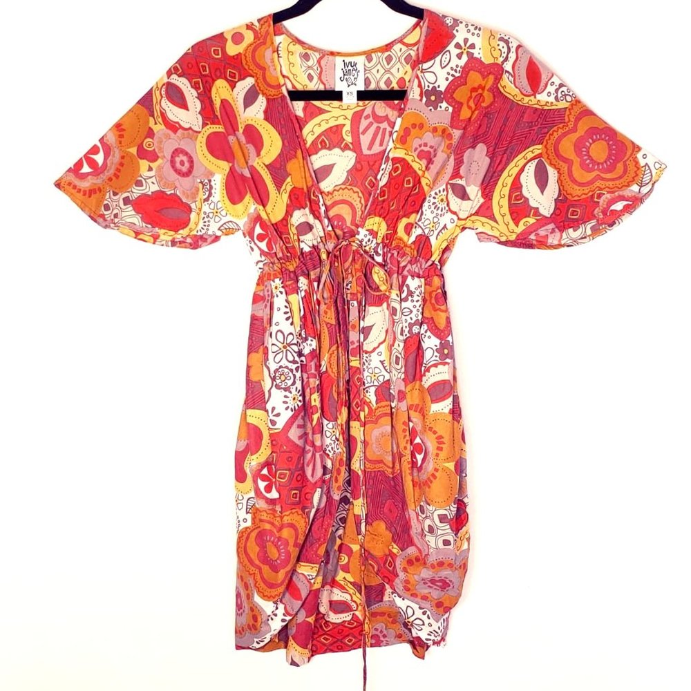 Ivy Jane Tie Front Kimono Dress - Boutique Brand